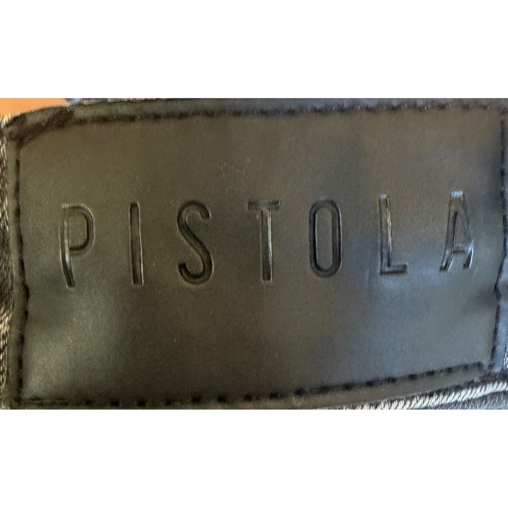Women's Pistola Black Skinny‎ Jeans Dark Wash Raw Chewed Hem size 26 - Picture 6 of 11